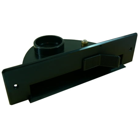 - Central Vacuum VacPan - Automatic Dustpan for Built in Central Vacuum Systems - Under Counter or In-Wall Dust Pan for Central Vacuums - BLACK