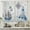 16_blue_lighthouse, variant on Vintage Nautical Sailboat Kitchen Curtains Lighthouse Compass Anchor Small Short Cafe Window Curtains Sea Ocean Rod Pocket Bathroom Drapes Treatment Tier Curtains 2 Panels (27.5x39 Inch)