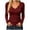 Wine, variant on Tqcoqu Women's Solid V Neck Vertical Ribbed Knit Top,Stretchy Long Sleeve Fitted Pullover Casual Shirts For Fall Winter,Army Green Women's S-XXL