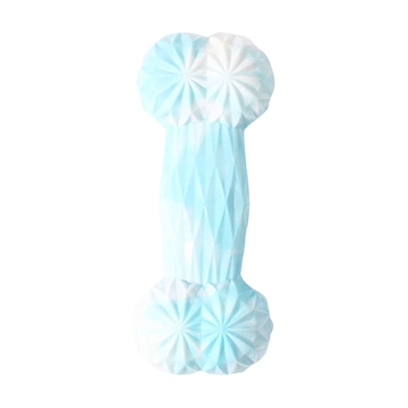 Dog Chew Toys for Small Medium Large Dogs, TPR Tough Chew Bones, Interactive Teething Toy for Biting, Chewing & Dental Care,Blue