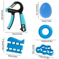 thumbnail image 3 of Arcticwind Counting Hand Grip Strengthener Set, Hand Strength Exerciser - Finger Exerciser, Grip Strength Trainer, Finger Stretcher, Stress Relief Grip Ball - Adjustable Resistance 11-132 Lbs, 3 of 7