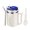 Blue, variant on Pebbuoy Stainless Steel Mug Tumbler with Handle Vacuum 500ML Insulated Large Iced Coffee Cup with Lids Straws Reusable Water Bottle for Home Outdoor Office
