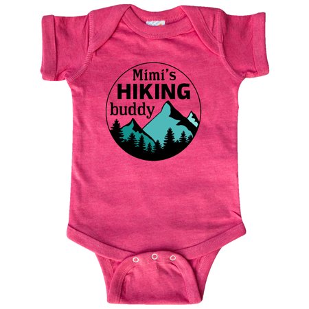 

Inktastic Mimi s Hiking Buddy with Mountains and Trees Gift Baby Boy or Baby Girl Bodysuit