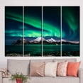 thumbnail image 3 of Landscape Poster, Night Sky Landscape Art Canvas, Sky Landscape Artwork, Northern Lights Photo Print, Sky Wall Decor, Aurora Artwork, Canvas Wall Decor - 3P-Natural Framed, 3 of 9