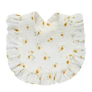 Cotton Gauze Baby Bib Newborn Feeding Bib Burp Cloths Floral Ruffle Boys Girls Nursing Saliva Towel Bandana Baby Accessories A-9-for 0-2 year