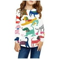 thumbnail image 2 of RKSTN Under $5 Boys Girls Long Sleeve Soft Crewneck Undershirts Blouse Solid Color Warm Tee Pullover Blouse Shirt Tops Fall Clothes 2-10 Years, 2 of 5