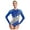Blue&Silver, variant on YiZYiF Womens Shiny Rhinestone Ballet Gymnastics Dance Leotard Long Sleeve Figure Skating Dancewear Purple XL