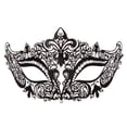 thumbnail image 1 of Máscara de cosplay, disfraz de gato negro con strass para Halloween, 1 of 1