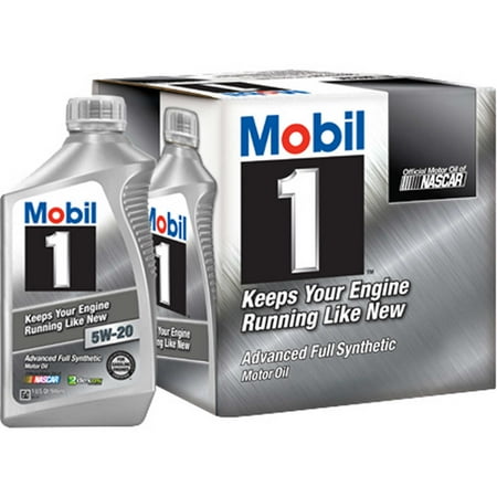 Mobil 1 Advanced Full Synthetic Motor Oil 5W-20, 1 qt ("Pack"6)