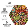 thumbnail image 4 of Balery 6 Pcs Hippie Peace Loveleather Coasters Set, Drink Table Cup Coasters For Living Room Kitchen Coffee Decor, 4 of 9