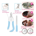 thumbnail image 5 of Kit Cepillo Deslanador Bloosom  Perro Gato Peine Mascotas Masajeador Azul, 5 of 5