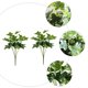 thumbnail image 2 of 2 piezas de hojas verdes simuladas, ramas decorativas, hojas verdes artificiales, plantas, 2 of 6