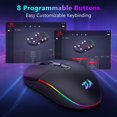 thumbnail image 4 of Mouse gamer inalámbrico Redragon M719-WL RGB 24000 DPI, 4 of 9