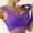 Purple, variant on High&nbsp;Impact&nbsp;Sports&nbsp;Bra Women'S Seamless Mid Solid Color Sports Bra With Removable Bra Pad,Gold Women'S Nylon Bra M