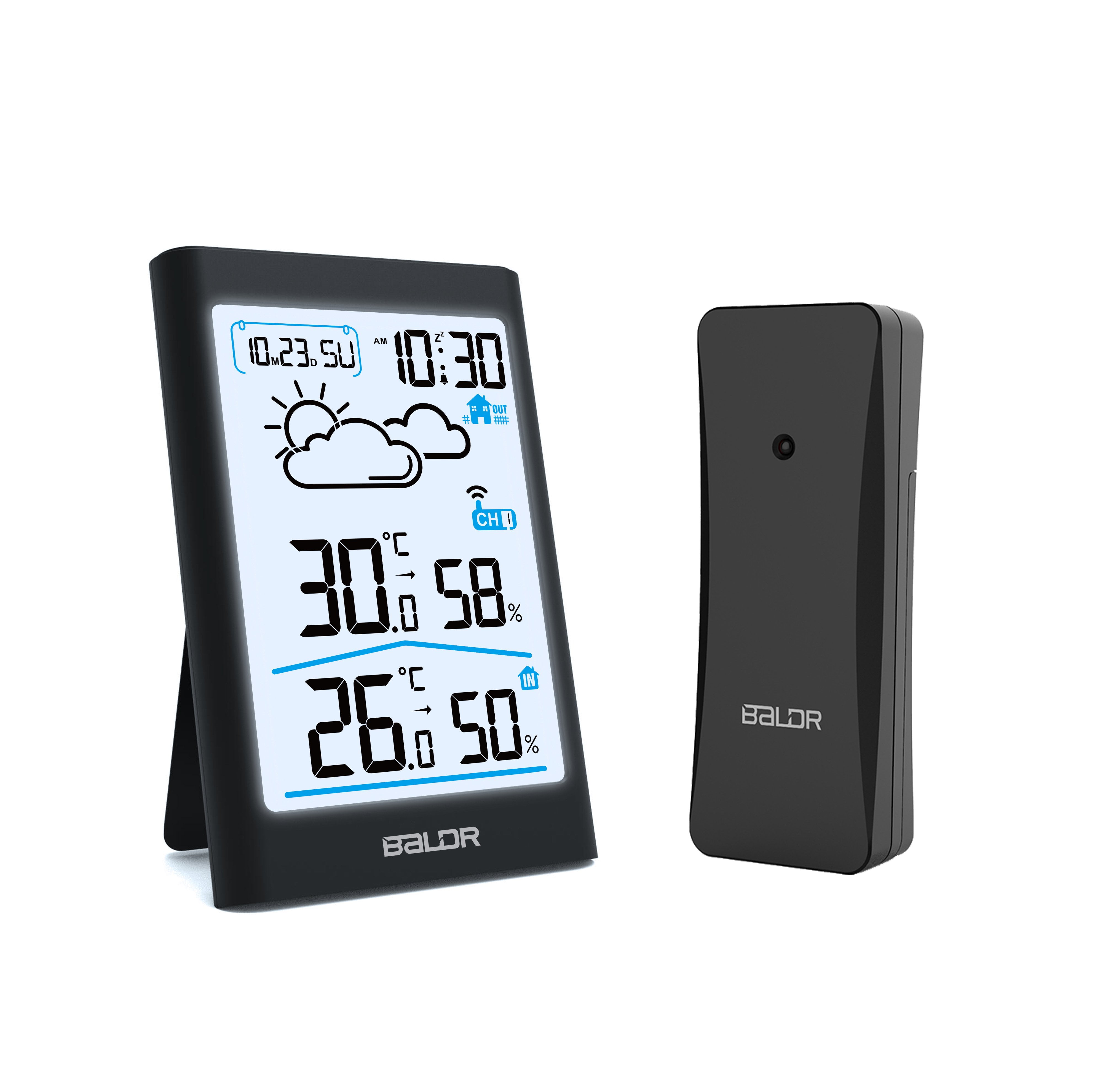 Baldr WiFi Weather Station, Smart Wireless Indoor Outdoor Thermometer with App