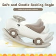 thumbnail image 6 of Costway Convertible Rocking Horse & Sliding Car with Detachable Balance Board White, 6 of 10