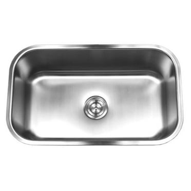 30 in. Single Bowl Undermount Stainless Steel Kitchen Sink - 18 Gauge