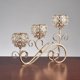 thumbnail image 2 of Candelabro moderno Zulema de cristal y hierro, 2 of 8