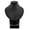 Black leather model, variant on Elegant Necklace Jewelry Bust Stand Elegant Flannel Jewelry Display Mannequin Necklace Rack for Exhibitions and Shops