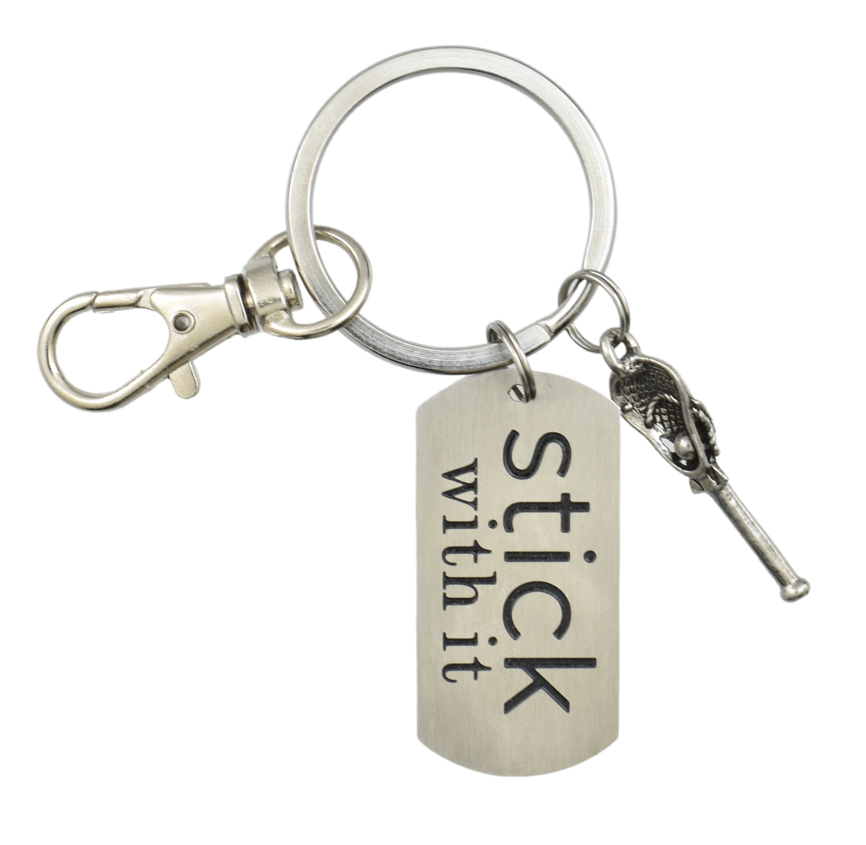 Bag or Purse Accessory Key Ring Pattern and Word Options Personalised Keychain Double Sided Design