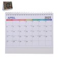thumbnail image 1 of Desk Calendar 2025 Monthly Calendar Standing Desktop Calendar Table Freestanding Calendar Decorative Printing Monthly Calendar Spiral Standing Calenda, 1 of 4