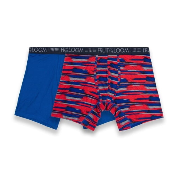 Bóxer Fruit Of The Loom para Hombre, Ajustable Breathable Micro-Mesh 2 Piezas Multicolor Talla EG