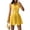 Yellow, variant on XiYing Dresses for Women, Women's Sleeveless A-Line Dress, Elegant Flattering Fit, Summer Spring Date Outfit, Cut-Out Waist with Rhinestone Buckles, Trendy Hot-Girl Style, Size S-Xl,