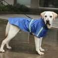 thumbnail image 5 of Reheyre Waterproof Reflective Strip Dog Raincoat - Adjustable Hooded Jacket Pet Clothes, 5 of 8