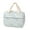 Light Blue-27X19X1.5cm, variant on SUYOLL Cute Floral Quilted Lunch Tote Bag For Women Insulated Cooler Bag With Front Pocket Brown For Work School Picnic Lunch Box Container