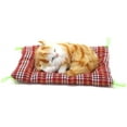 thumbnail image 2 of 2Pcs Sleeping Cat on Pad Doll Toy, Cute Mini Kitten on Pad with Meows Sounds Decor Hand Toy Gift for Kids Boys Girls, 2 of 5