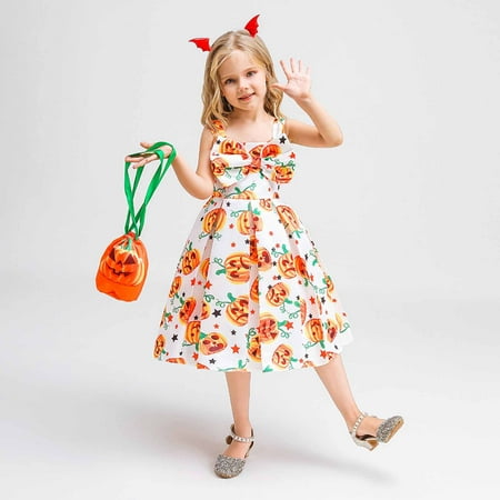 

TUWABEII Toddler Baby Girl Thanksgiving Dress Children Middle-aged Children s Gauze Skirt Masquerade