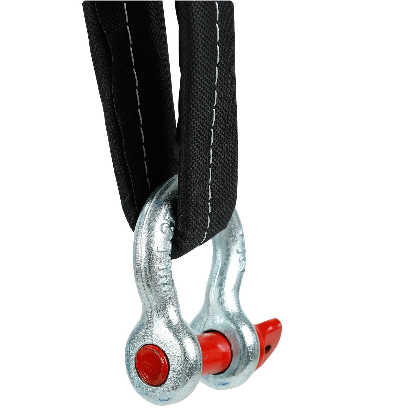 Heavy Duty Recovery Tow Rope Strap w/ D-Ring Hook 20000 LB Capacity 2" X 20'