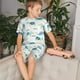 thumbnail image 4 of Fotbe Sea Turtle Pijama Estampada de 2 Piezas para Niños – Ropa de Dormir de Manga Corta Cómoda para Niños y Niñas, Camiseta y Shorts de Algodón-Small, 4 of 6