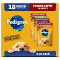 thumbnail image 2 of (4 pack) Pedigree Choice Cuts In Gravy Wet Dog Food Chicken Casserole Variety Pack, 3.5 Oz Pouches, 18 Count, 2 of 11