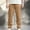 Khaki, variant on Jyeity Mens Pants Corduroy Drawstring Fashion Straight Leg Elastic Waist Loose with Pockets Black Pants L