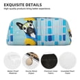 thumbnail image 4 of Uemuo French Bulldog Dog in a Bathtub Printed Leather Pencil Case, Pencil Pouch, Portable Pencil Bag, Pen Case for& Office, 4 of 7