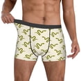 thumbnail image 2 of Kdxio Men's Boxer Briefs with Green Snake Print - Comfortable and Breathable Underwear for Everyday Wear, 2 of 7