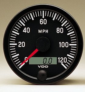 VDO 437153 Vision Style Programmable Speedometer Gauge 3 3/8 Diameter 