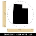 thumbnail image 2 of Utah State Silhouette Self-Inking Rubber Stamp Ink Stamper - Sky Blue Ink - Mini 1/2 Inch, 2 of 7