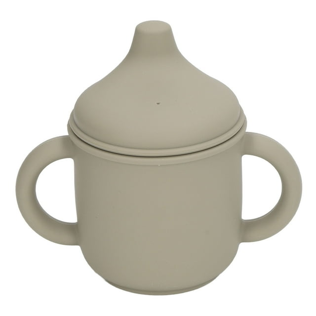 Taza de entrenamiento con asas, taza de silicona a prueba de derrames, taza con boquilla de silicona, taza de entrenamiento de silicona, rendimiento sólido