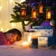 thumbnail image 4 of Matsuzay Navidad linterna árbol ornamento patio LED Año Nuevo colgante noche luz muñeco de nieve con pilas Festival decoración regalo Kits de decoración para fiestas No.03 Matsuzay HA008991-03B, 4 of 6