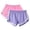 Purple-8, variant on Squevariel 2 Packs Pajama Shorts for Women Elastic Waist Solid Color Casual Sleep Shorts Soft Thin Pajama Shorts