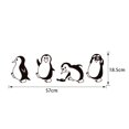 thumbnail image 5 of Un conjunto de lindos pingüinos, pegatinas de pared para dormitorio y sala de estar., 5 of 5