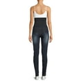 thumbnail image 3 of Oh! Mamma Maternity Women's Distressed Skinny Jeans with Full Panel (Women's & Women's Plus), 3 of 6