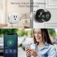 thumbnail image 4 of Fingerprint Smart Door Lock Handle with App Control, Biometric Keyless Entry Door Knob with Backup Keys, Security Door Handle for Bedroom Office Apartment, 4 of 7