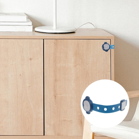 LEORX Child Safety Cabinet Locks for Furniture Blue 1Pcs