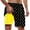 Yellow, variant on Letdown 9 Inch Men's Swim Trunks with Mesh Lining, Pockets, Drawstring Closure, Hawaii Print, Breathable Baggy Beach Bottom