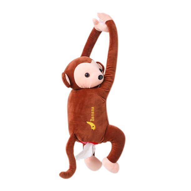 Creative Cartoon Monkey Portable Tissue Napkin Paper Box for Home Home