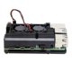 thumbnail image 1 of Protector De Microcomputadora Estuche Protector De Placa Base De Aleación De Aluminio Negro / Dorado Con 2 Ventiladores De Refrigeración Compatible Con Raspberry Pi Generation 4 Guardurnaity EL014108-01, 1 of 5