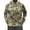 Khaki, variant on Men’s Camouflage Pullover Hoodie With Adjustable Drawstring Lightweight Soft Fleece Sweatshirt For Outdoor Activities,Size M-3XL